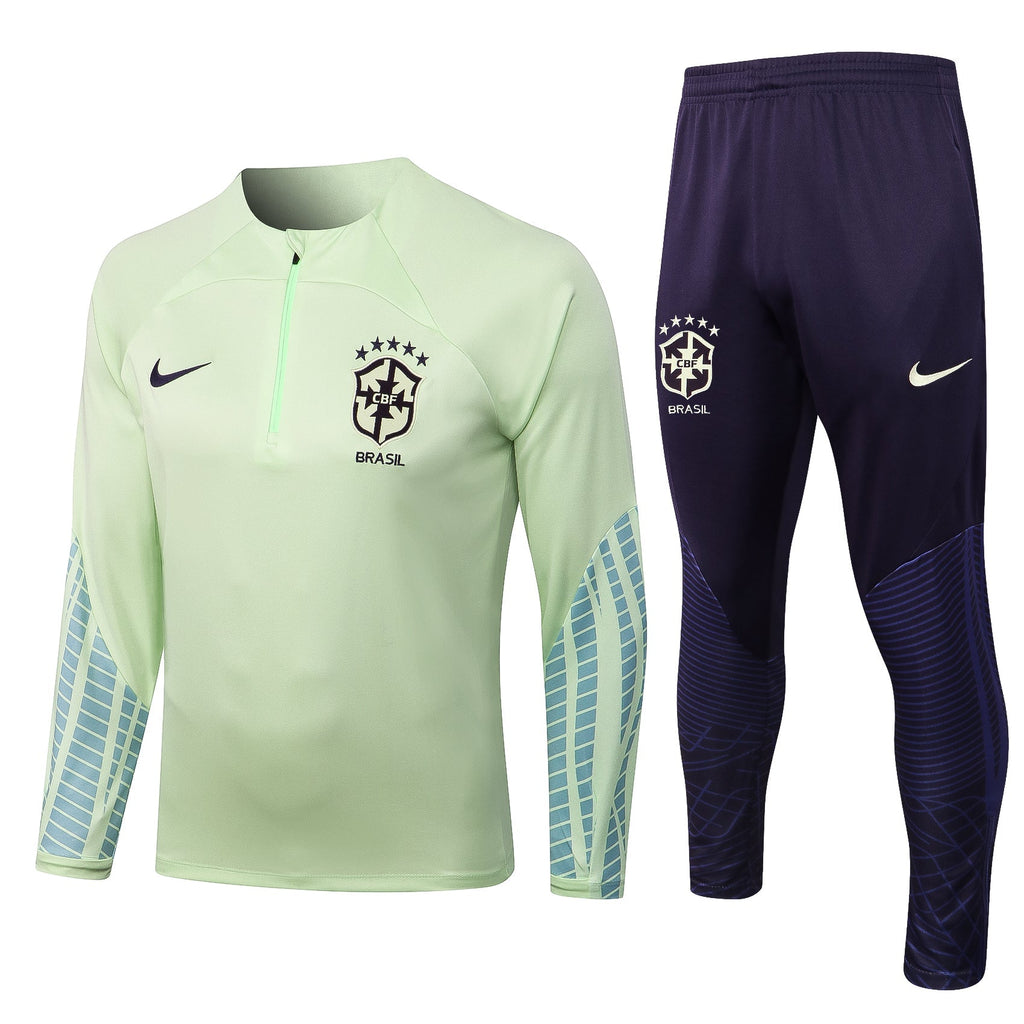 Conjunto Brasil Nike 2022/2023 - VERDE CLARA